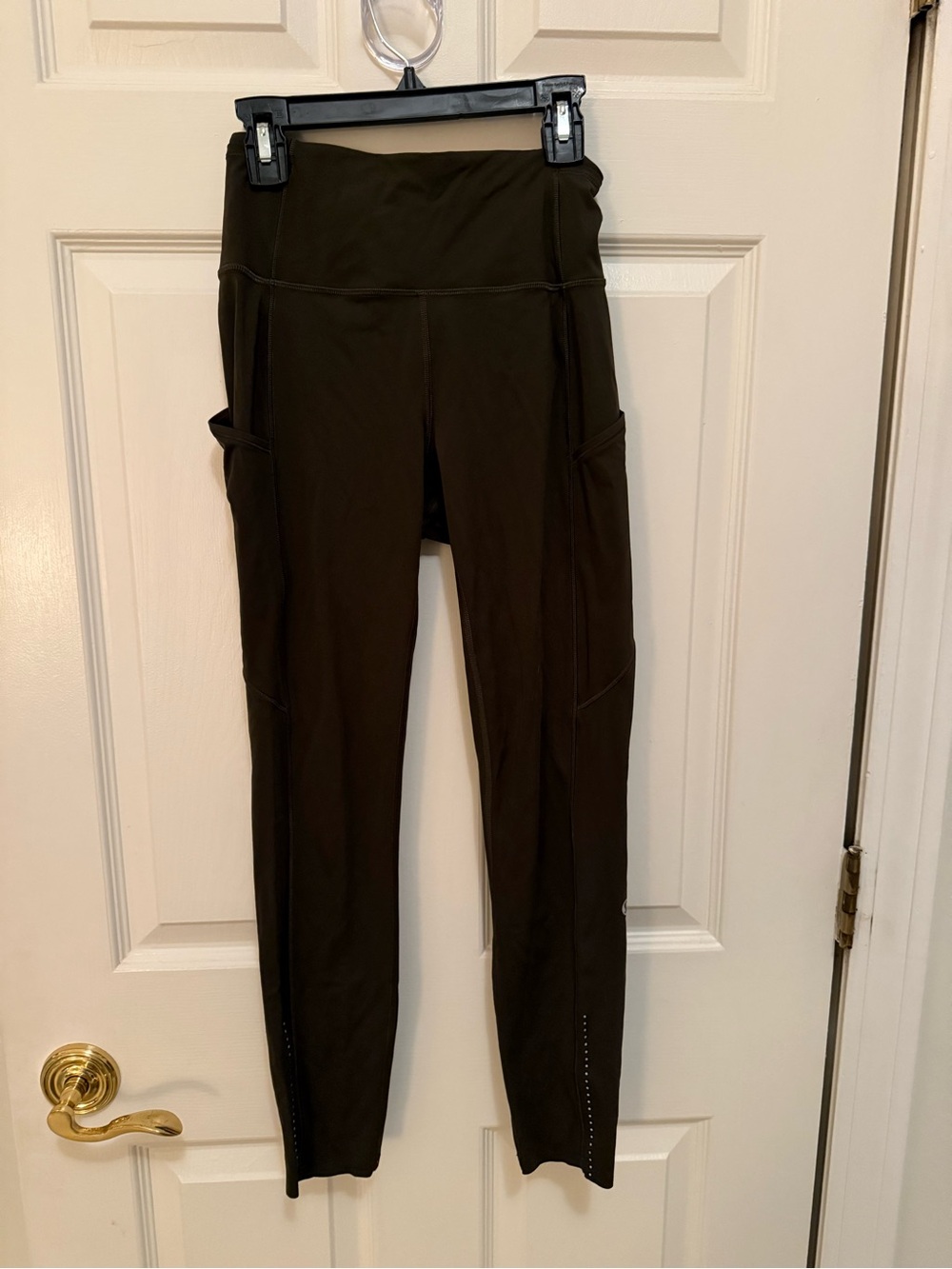 lululemon athletica Olive Green High-Rise Leggings with Side Pockets